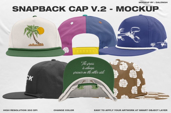 Snapback cap selbst gestalten